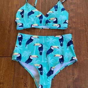 Toucan Print Swim Set - Size XS